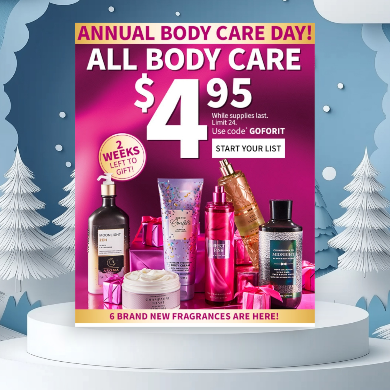 Bath and Body Works $4.95 Body Care Sale Starts Tomorrow In Store and Online!
