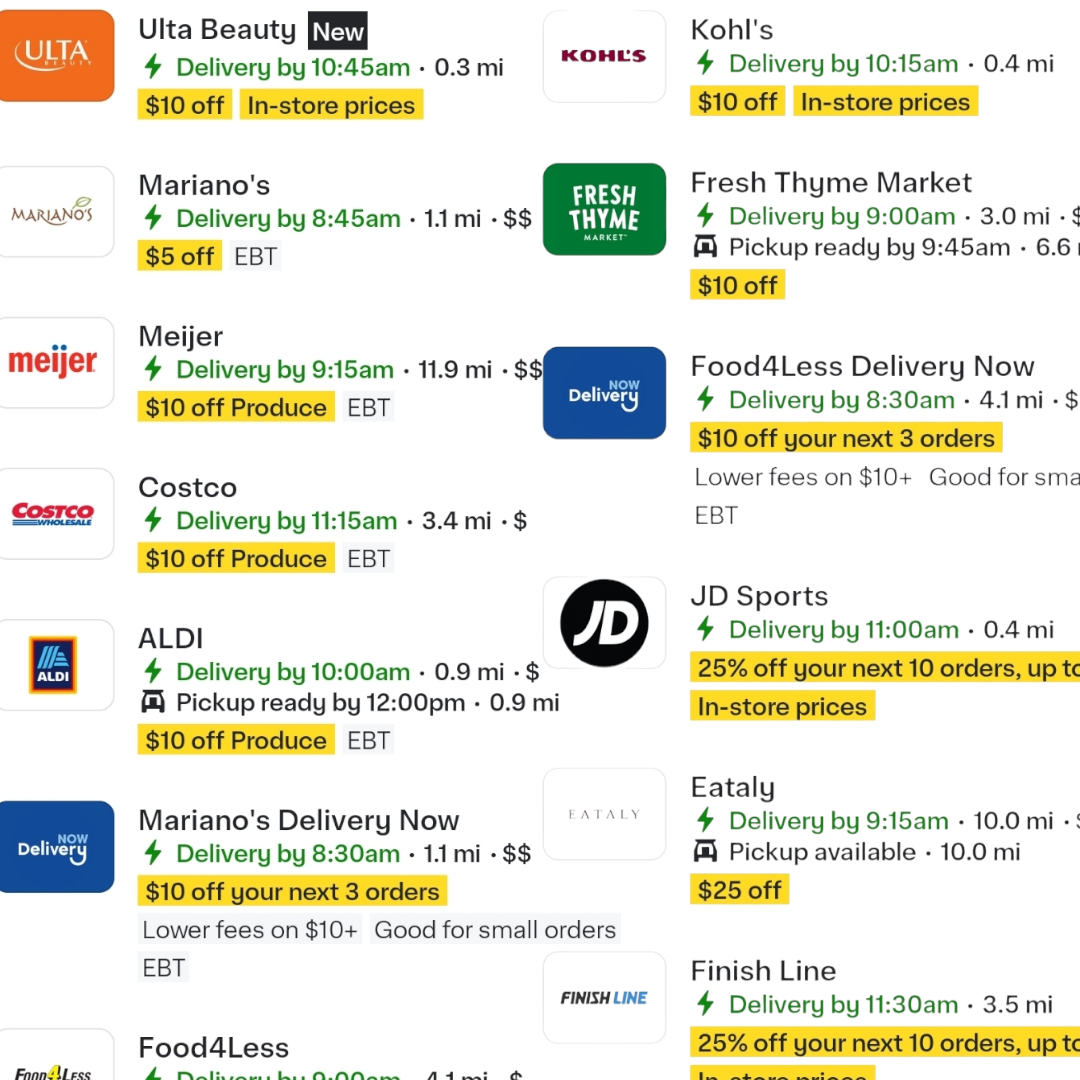 Check your Instacart Offers – TONS of $10 Off Grocery and Retail Promotions right now!