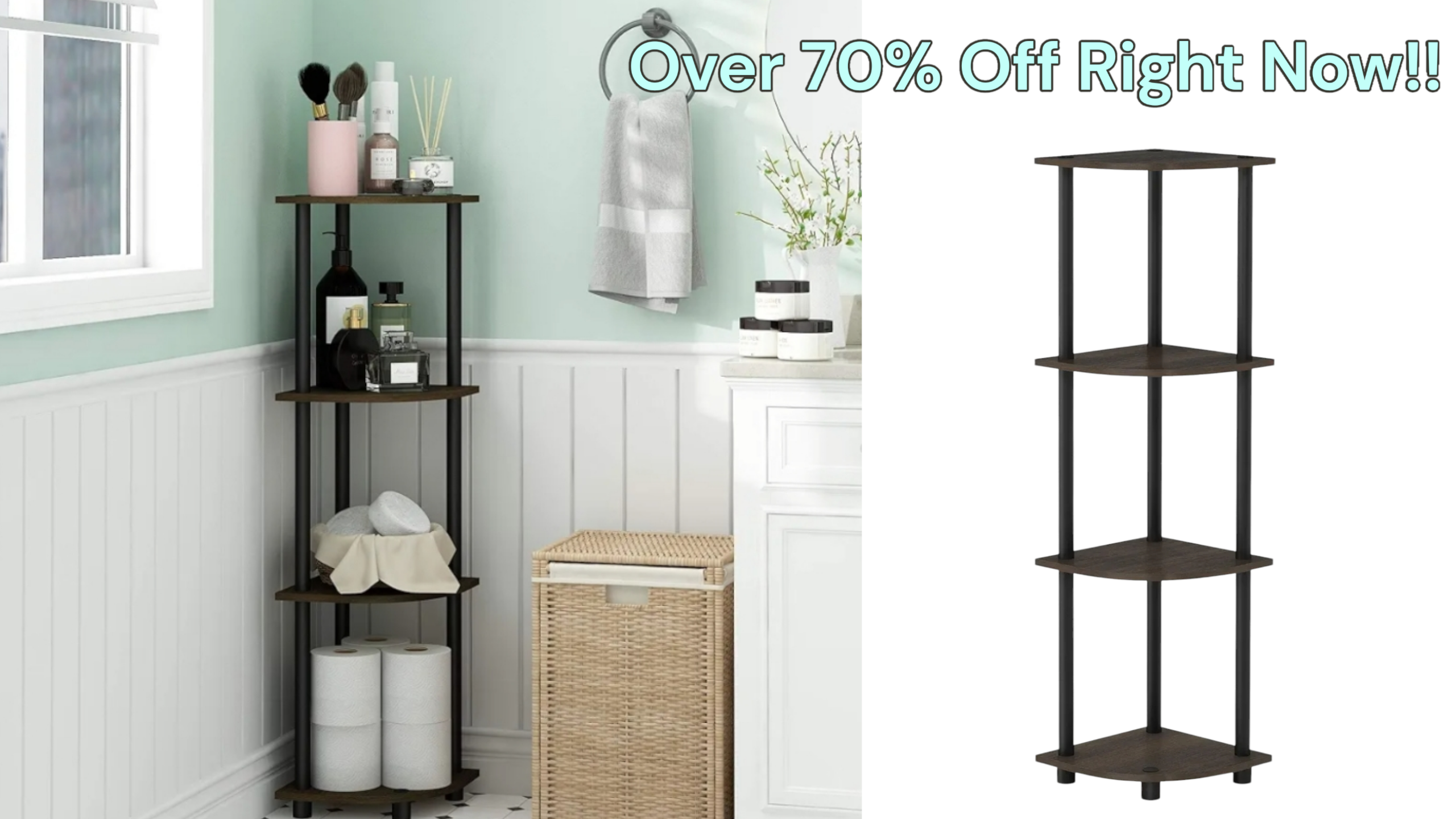 Highly Rated 4 Tier Shelving Unit Only $15.81 Shipped!!!